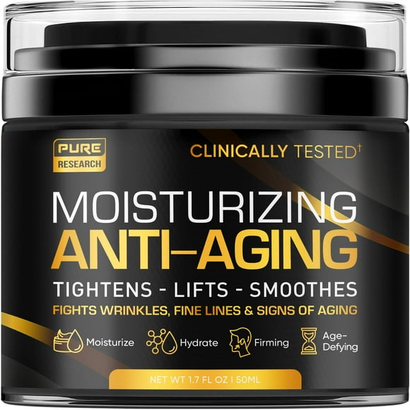 Crema facial hidratante Pure Research antiedad 50 mL para hombres