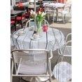 thumbnail image 5 of Outdoor Tablecloth with Umbrella Hole for Patio/Picnic/Party/Camping, Nautical Anchor Waterproof Table Cloth Round Cover Washable, Coastal Ocean Sea Grey Wooden Grain (Dia 54"), 5 of 9
