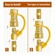 thumbnail image 4 of Conexiones Rápidas para Gas Natural de 3/8 de Pulgada, Kit de Desconexión Rápida para Manguera de Propano y Gas LP de Latón Macizo 100 %, 4 of 6