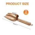 thumbnail image 2 of Uxcell 2Pcs Metal Ice Scoop, 7.1 inch Stainless Steel Ice Scooper for Bar Use, Rose Gold, 2 of 6