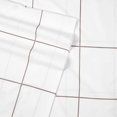 thumbnail image 2 of Sweet Home Collection 6 Piece Bed Sheets 1500 Thread Count Fine Microfiber Deep Pocket Set-Extra Pillow Cases, Value, King, Window Pane White, 2 of 4