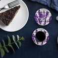 thumbnail image 6 of FMSHPON Lavender on Wooden Plank Set of 4 Round Coaster for Drinks, Absorbent Ceramic Stone Coasters Cup Mat with Cork Base for Home Kitchen Room Coffee Table Bar Decor, 6 of 6