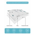 thumbnail image 5 of Quilts Twin Size Bedding Set, Turquoise Flowers Lightweight Quilted Comforter, Farmhouse Spring Botanical Floral Soft Reversible Bedspread Coverlet with Pillow Covers for All Season, 68" x 86", 5 of 7