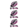 thumbnail image 1 of QualitChoice Multifunctional Helmet Road Bike - Enjoy Versatility And Multiple Features For Any Cycling Adventure 012 black pink 3Set, 1 of 6