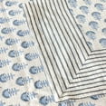 thumbnail image 6 of over&back Hand-Screened Tablecloth - Dining Table Cover - Each Tablecloth is Unique - 100% Cotton - Machine Washable - Kitchen and Home Decor - Blue Flower - 70x90, 6 of 12