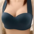 thumbnail image 2 of SMihono Daisy Bras for Older Women 2025 Front Closure Wide Straps Bras for Women Womens Bras No Underwire Full Support Minimizer Navy 38/85, 2 of 4