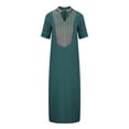 thumbnail image 4 of TIMIFIS Robe Longue Décontractée Sans Manches pour Femmes, Robe Maxi Fendue, Robe d'Invité de Mariage, Robe d'Été Florale, Robe de Plage Décontractée, Robe T-Shirt Décontractée, 4 of 5