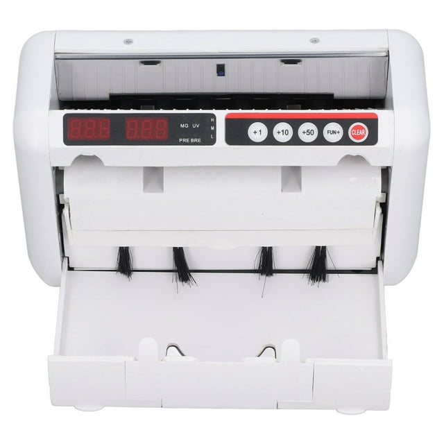 Máquina Comprobadora De Dinero Falsificado, Máquina Multifuncional Detectora De Billetes Falsos ABS Fácil De Usar Enchufe Estadounidense 100-240V Para El Hogar