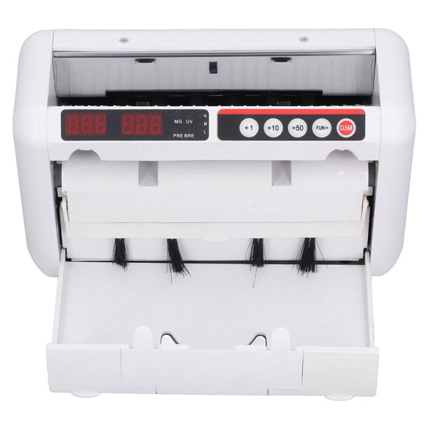Máquina Comprobadora De Dinero Falsificado, Máquina Multifuncional Detectora De Billetes Falsos ABS Fácil De Usar Enchufe Estadounidense 100-240V Para El Hogar