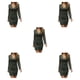 thumbnail image 1 of Jumpingount Primavera Mujer Vestido de manga larga Banquete Niñas Transpirable Poliéster Estilo casual Vestidos con cuello en V Ropa de fiesta Type2 NO2, 1 of 6