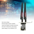 thumbnail image 4 of Card Adapter, PCIe Card for Desktop PC, 2.4G 5G Dual Band PCI Express Adapter with Dual Antenna, BT 4.1, for  7 8 10, 4 of 7