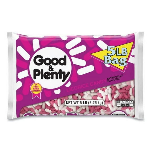 New Good & Plenty Licorice Candy, 5 lb Bag, Ships in 1-3 Business Days