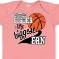 thumbnail image 4 of Inktastic Little Sister and Biggest Fan Basketball Player Girls Baby Bodysuit, 4 of 5