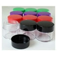 thumbnail image 4 of BIN BUDDY 2 Piece Clear Jars with Bright Colored Lids | 20 ml Capacity | Crafted from Sturdy Polypropylene | Ideal for Crafters, Jewelers & Collectors, 4 of 5