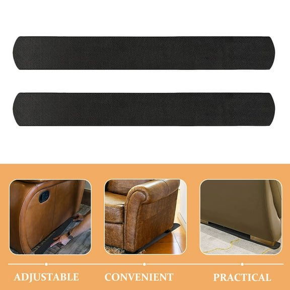 HEMOTON Black Rubber Furniture Grippers for Hardwood Floors Chair Leg Protectors Suitable for Recliners Sofas and Rocking Chairs