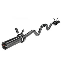 CAP 2-Piece Olympic Curl Bar with Collars, Black