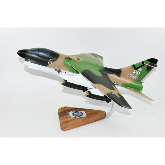 LTV A-7D Corsair II, 198th TFS 156th TFG PR ANG, 18 inch Mahogany Model