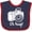Navy and Red, variant on Inktastic Camera Oh Snap Boys or Girls Baby Bib
