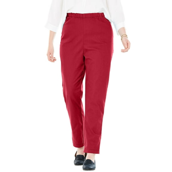 Woman Within Plus Size Straight Leg Fineline Jean