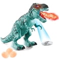 thumbnail image 1 of Dinosaurio electrónico que camina con niebla de pulverización de proyección y juguete de dinosaurio de acción que pone huevos, 1 of 7