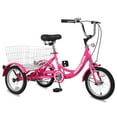 thumbnail image 3 of Lilypelle Tricycles 1 Speed 14/16 Inch Three Wheel Bike Cruiser Trike with Low-Step Through Frame/Large Basket/Backrest Saddle for Boy and Girl, 3 of 8