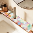 thumbnail image 2 of Yayeee Faucet Mat for Kitchen Sink 14.7" Diatomite Long Splash Guard Pad, Abstract Geometric, 2 of 7