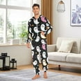thumbnail image 6 of FORMRS Onesies Pajama for Adults Unisex Hoodie Winter Jumpsuit One Piece Sleepwear, Sizes S-2XL, White Halloween Ghost, 6 of 7