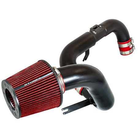 Rtunes Racing Black Cold Air Intake for 06-11 Honda Civic DX LX EX