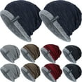 thumbnail image 2 of Babibeauty Men Women Knit Baggy Beanie Winter Warm Wool Ski Knitted Crochet Slouch Hat Cap, 2 of 5