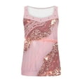 thumbnail image 5 of Fznquz Floral Tank Tops Women Summer Blouse Sleeveless Pink Crew Neck Trendy Womens Clothes, 5 of 5