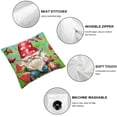 thumbnail image 4 of Awypu Summer Watermelon Pillow Covers Green Stripes Watermelon Fruit Gnomes Ice Cream Cool Summer Throw Pillow Cases Seasonal Holiday Outdoor Decoration,2 Pcs White, 4 of 6