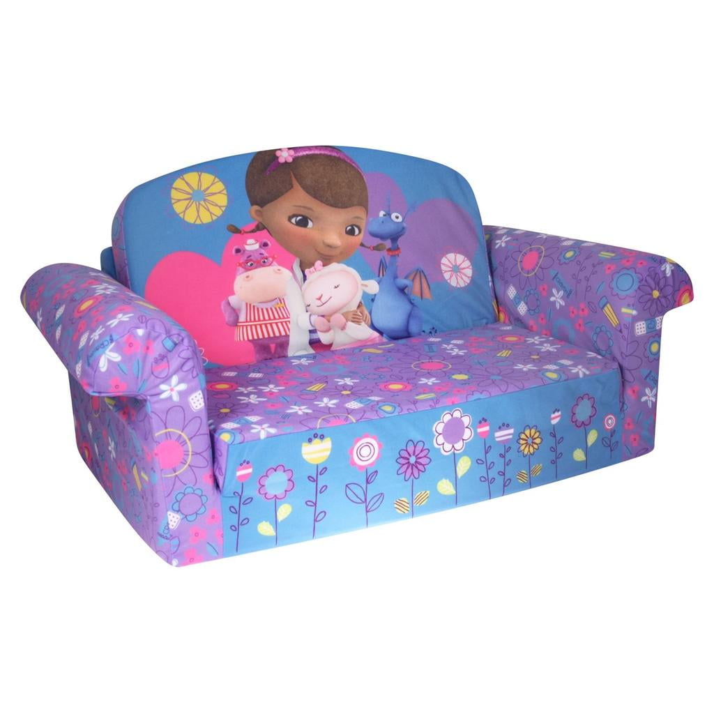 Marshmallow Furniture Comfy Flip Open Couch Bed Kid's Furniture, Doc  Mcstuffins - Walmart.com