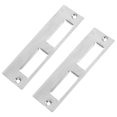 thumbnail image 4 of OULII 2Sets Silver Door Strike Plate with Easy Operation for Front Door Reinforcement, 4 of 7