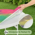 thumbnail image 5 of Colorful Tie Dye Pattern Round Fitted Tablecloth with Elastic Edge,Dining Table Cover Waterproof,Outdoor Round Tablecloth for Camping,Dining,Indoor and Outdoor, 5 of 7