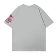thumbnail image 3 of Dweltoz 250 Year Anniversary Usa Shirts for Women Short Sleeve Graphic Tops Solid Oversized Top Independence Day Crewneck Fashion Leisure 1776-2026 Pullover,Light Gray 2XL, 3 of 4