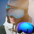 thumbnail image 2 of comerut Ski Goggles Anti-fog UV 400 Protection Adjustable Wind Proof Snowboard Goggles for Men, 2 of 8
