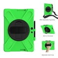 thumbnail image 2 of XYX Case for 13 inch Microsoft Surface Pro X 13 inch 2021/2020/2019 with 360 Degree Rotating, Hand Strap, Shoulder Strap, Green, 2 of 7