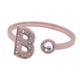 thumbnail image 2 of Anillo de Mujer Inicial Letra LuckyLy, Oro Rosa 18k y Zirconia Cúbica, Modelo Layla rosa UNITALLA, 2 of 6