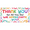 3A, variant on Colorful Theme Thank You Banner Decorative Design Appreciation Banner for Employee Recognition Event School Celebration Office Party