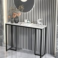 thumbnail image 4 of Wisfor Sintered Stone Console Table Narrow Long Sofa Table for Entryway Living Room, 4 of 13