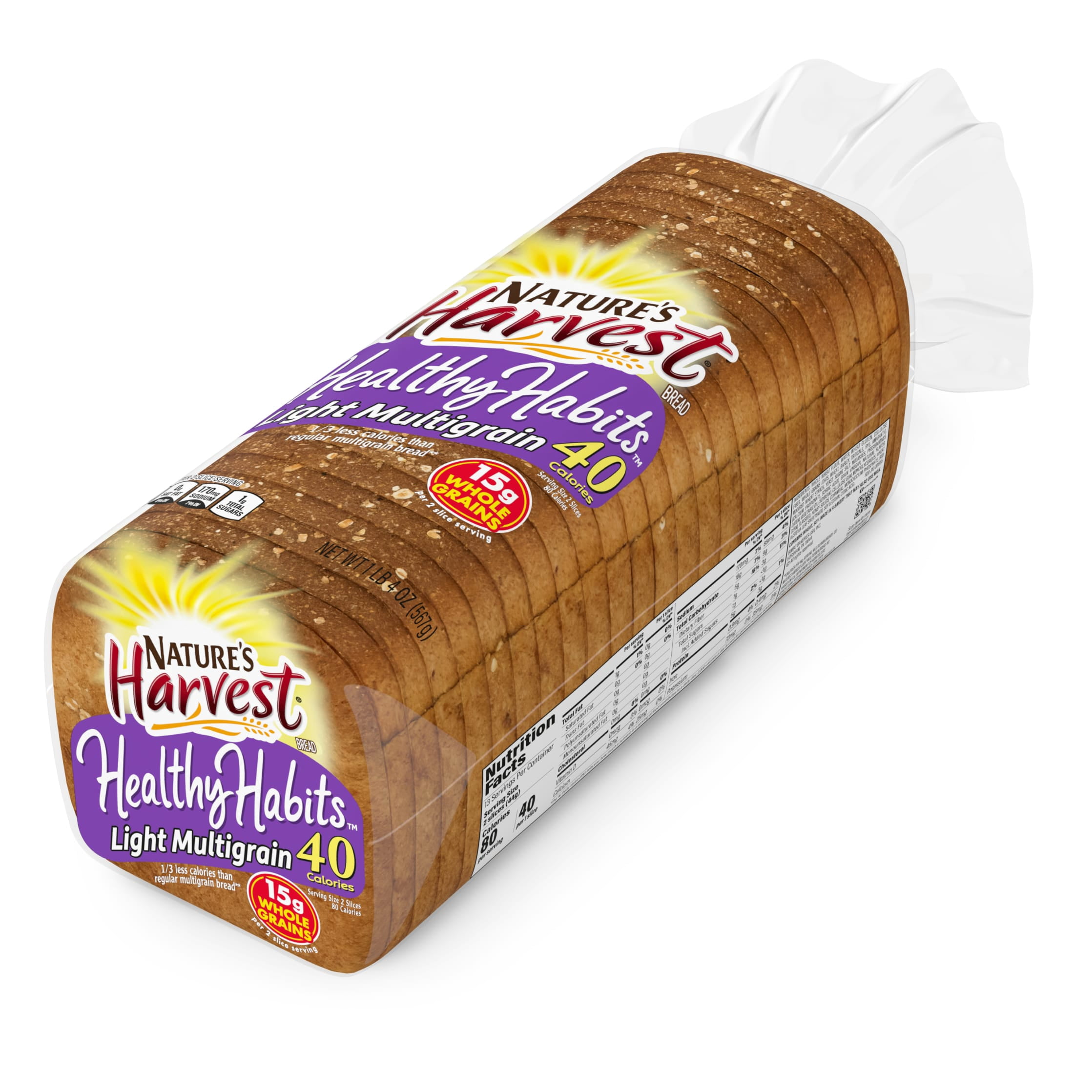 Nature's Harvest Light Multigrain Bread, 20 oz