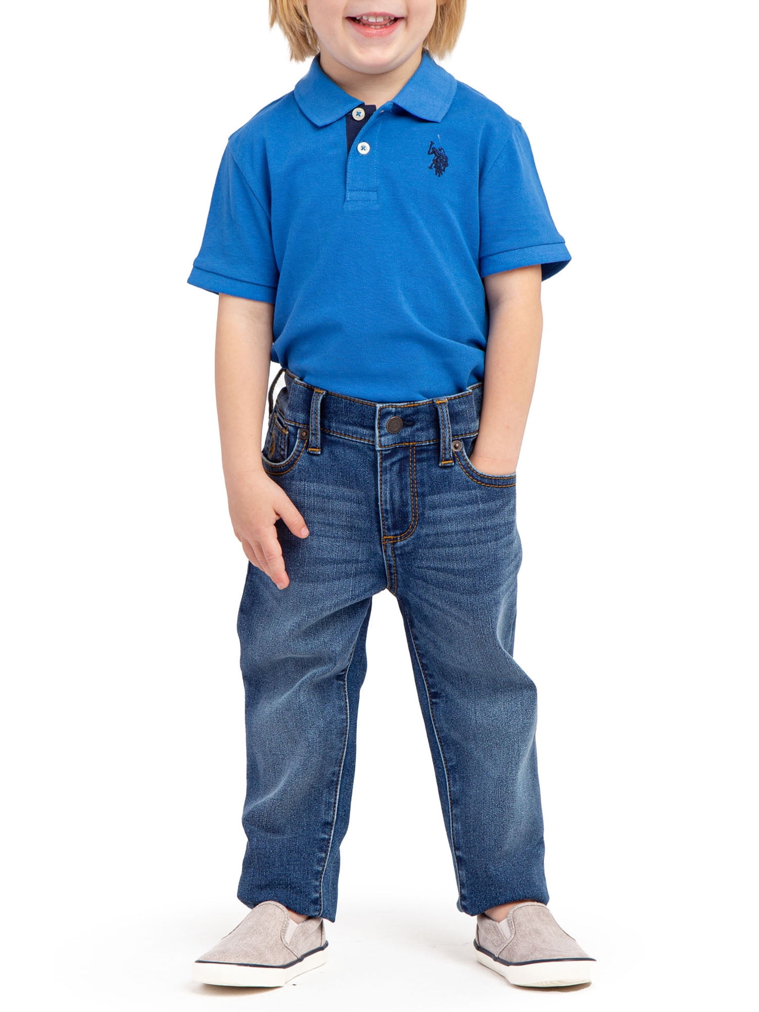 US Polo Assn. Toddler Boy Straight Fit Jeans Sizes 2T 5T Walmart