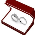 thumbnail image 6 of Dazzlingrock Collection 0.45 Carat (ctw) 10K Round Diamond Ladies Bridal Halo Engagement Ring Set 1/2 CT, White Gold, Size 7.5, 6 of 9