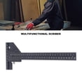 thumbnail image 3 of Woodworking T Ruler, Split Design Multifunctional Fine Workmanship Accurate Scale 0 To 280mm Woodworking Scriber  for Construction, 3 of 8