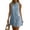 Blue, variant on Summer Dresses for Women, Solid Color Crew Neck Button Back Sleeveless Dress Comfy Loose Summer Daily & Vacation Casual Dress