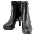thumbnail image 4 of Milwaukee Leather MBL9440 Women's Black Spiked Fashion Boots w/ Side Zippers 9, 4 of 10