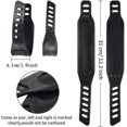 thumbnail image 3 of Adjustable Universal Exercise Bike Pedal Straps Rubber for Home Gym Cycling, 2 Pairs Black, 3 of 5