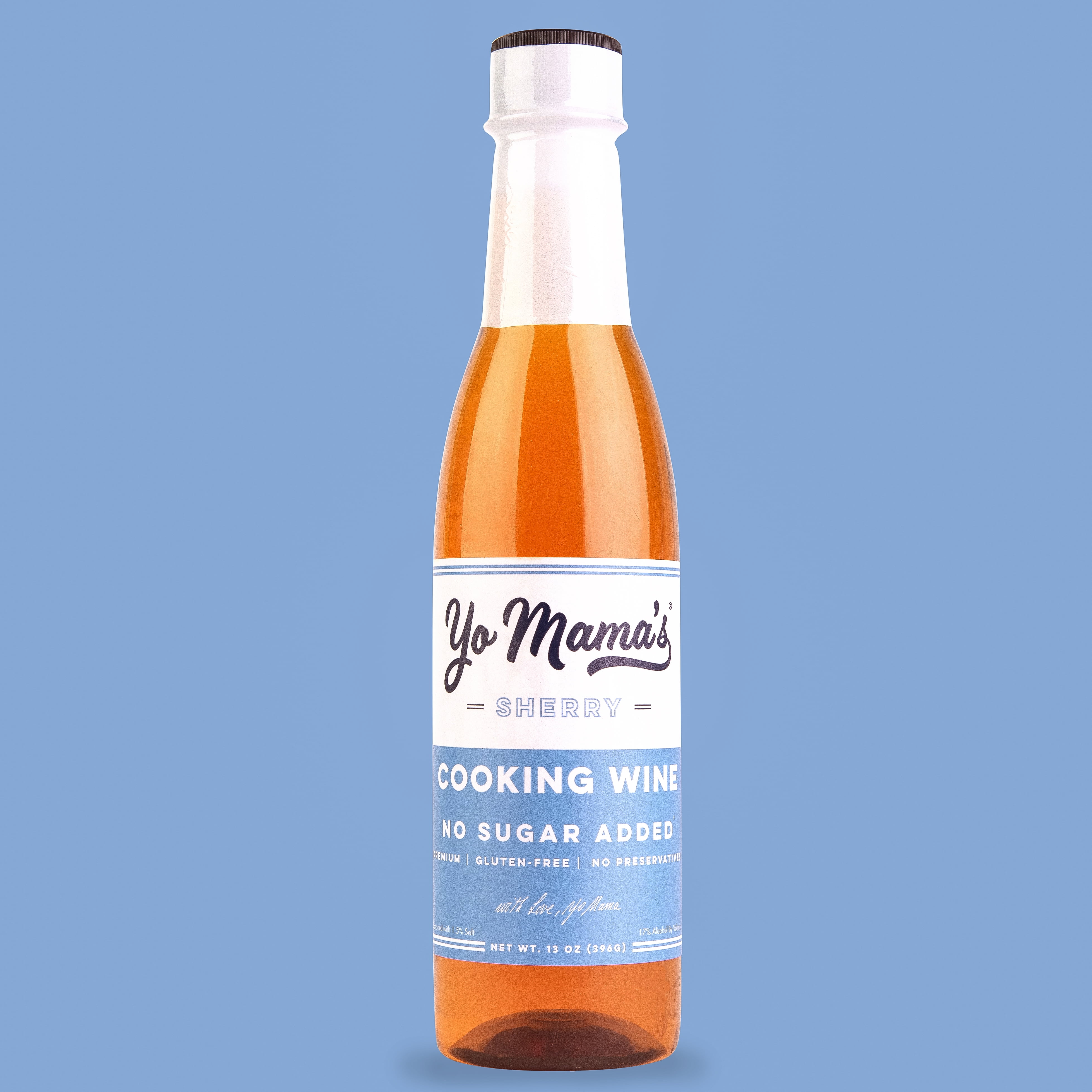 Yo Mama's Foods Premium Sherry Cooking Wine, No Sugar Added, Gluten Free, 1 Bottle
