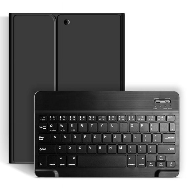 Funda protectora con teclado Bluetooth táctil para iPad 10.2, funda de cuero con ranura para lápiz Air5, funda plana