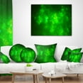 thumbnail image 3 of Designart Bright Green Fractal Sky with Stars - Abstract Throw Pillow - 16x16, 3 of 4